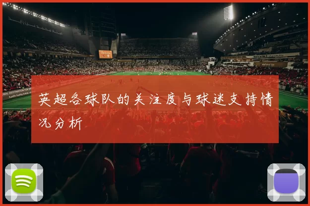英超各球队的关注度与球迷支持情况分析